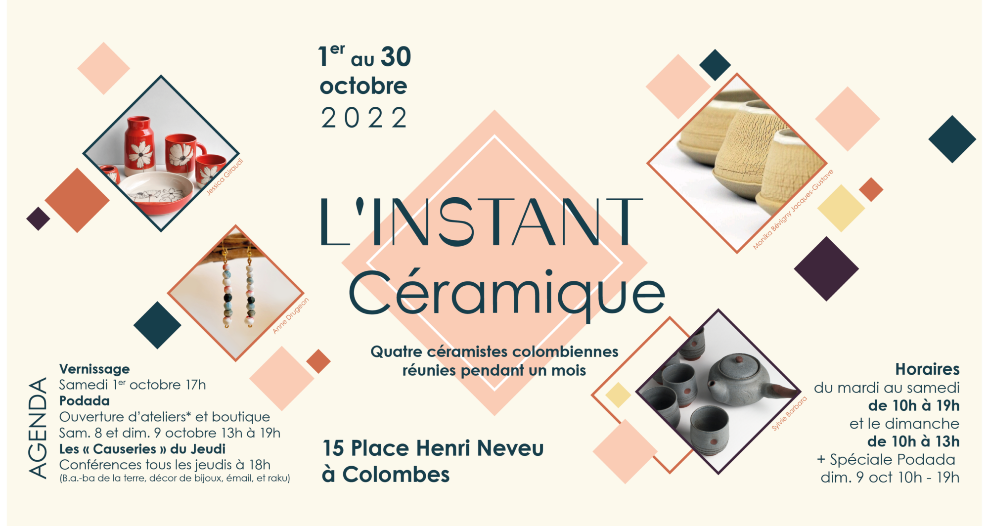 Affiche L'instant Céramique Colombes